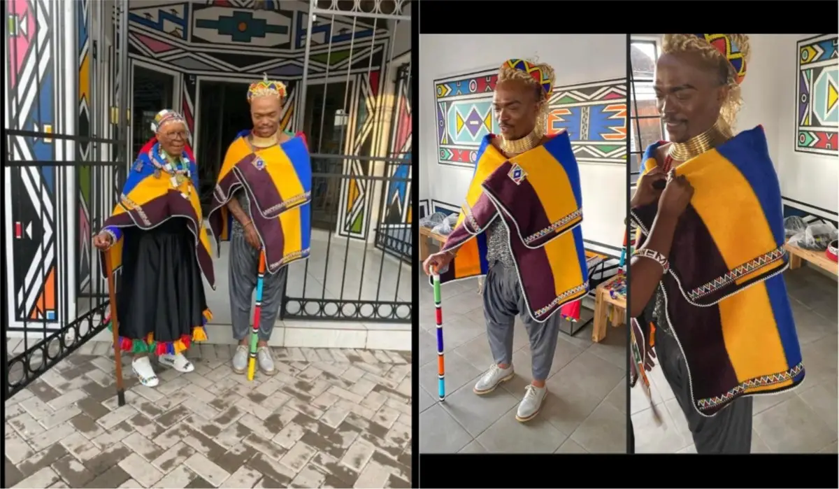 Somizi Mhlongo Sparks Outrage After Wearing a Traditional Attire Reserved For Married Women