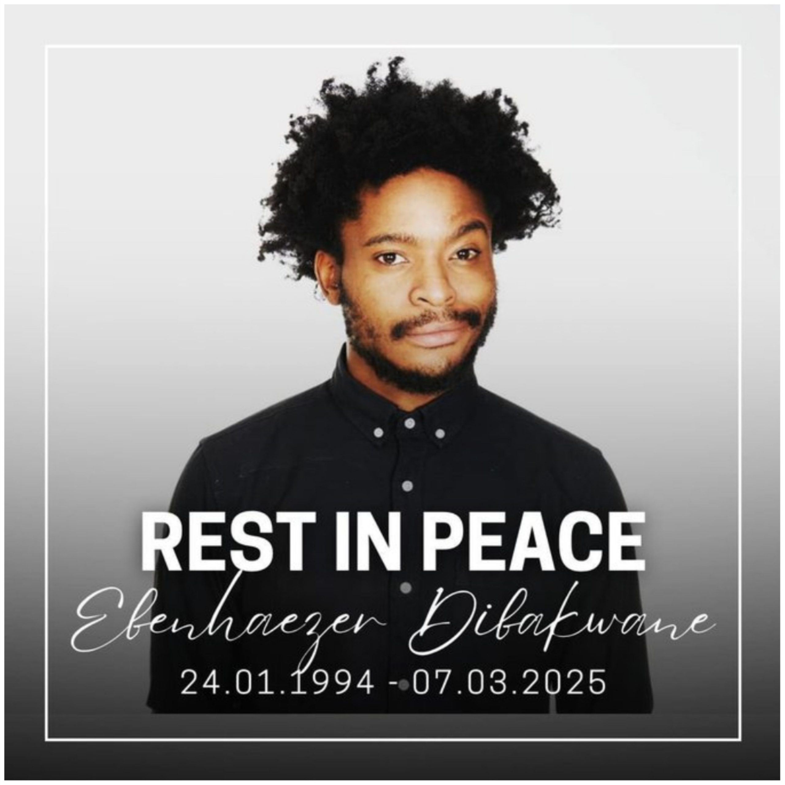 how is this headline Beloved South African Comedian and Actor Ebenhaezer Dibakwane Dies at 31