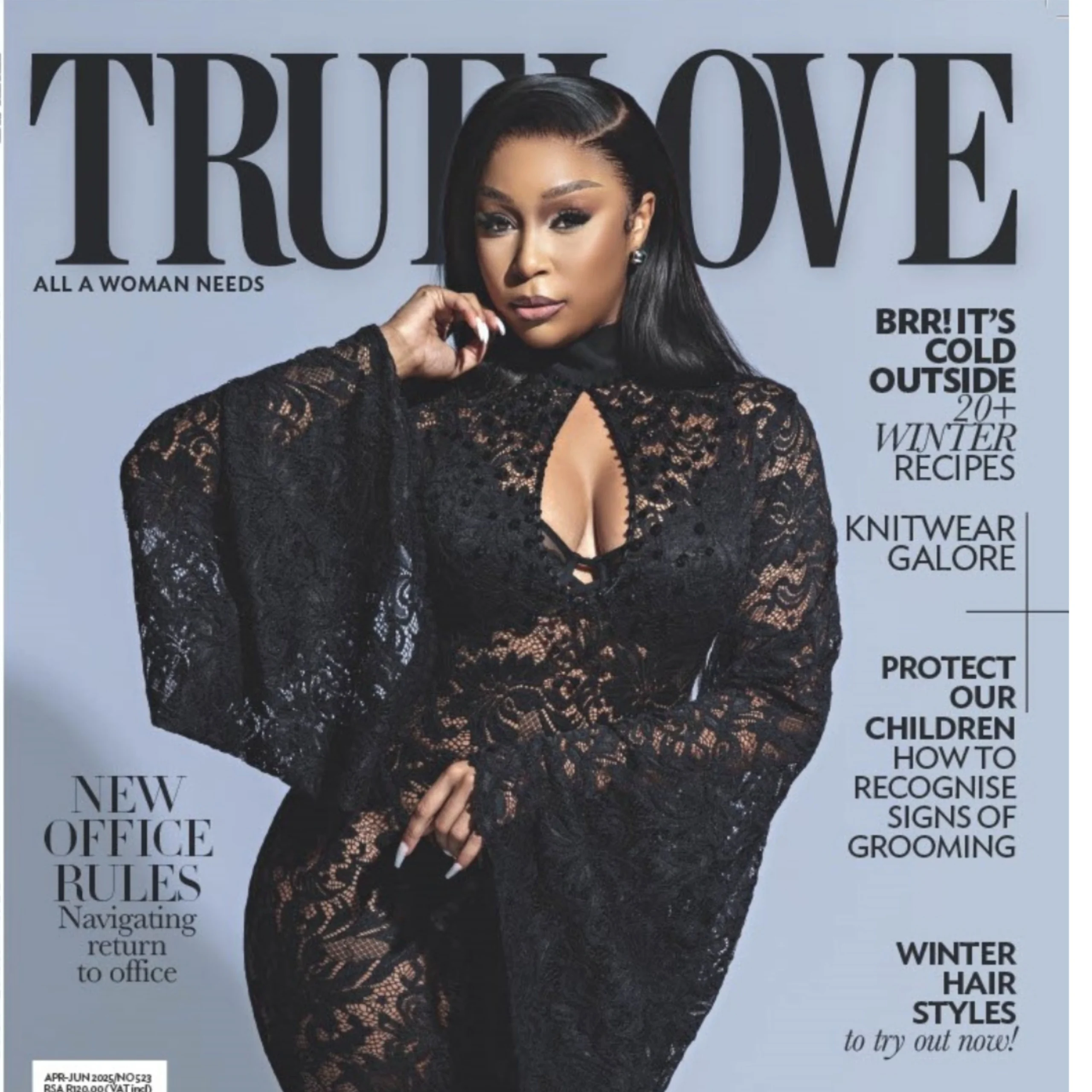 Mzansi Mocks Minnie Dlamini After She Graces the Cover of True Love Magazine