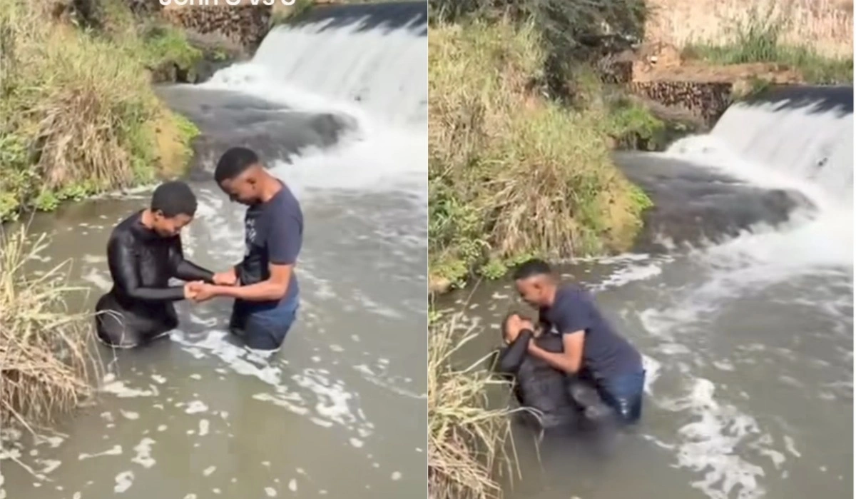 Gogo Skhotheni’s Black Baptism Outfit Raises Eyebrows on Social Media