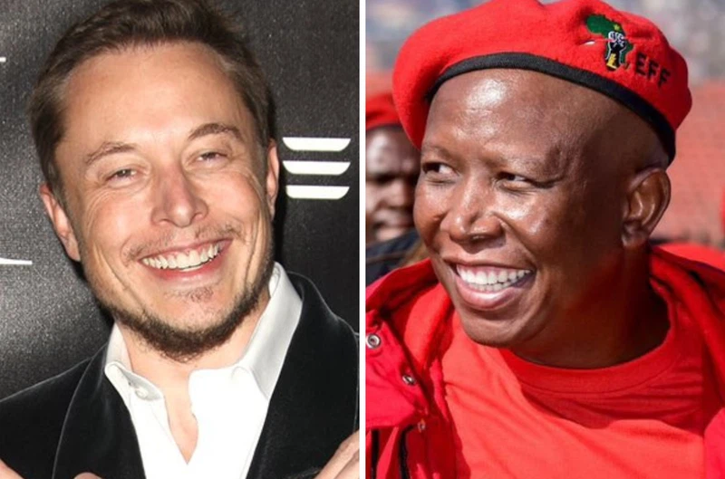 Elon Musk and Julius Malema-Image Source@Twitter