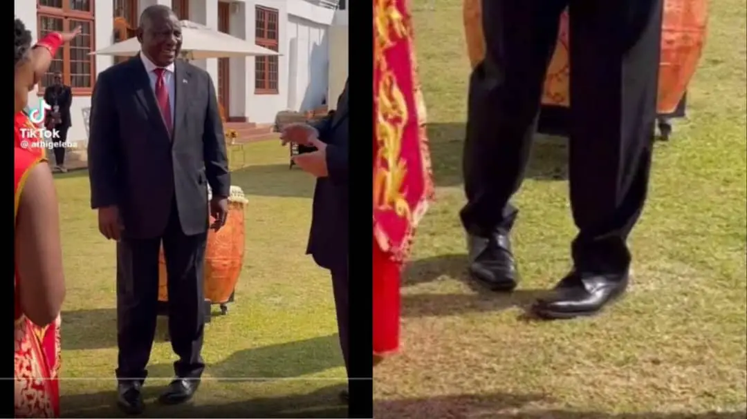 Ramaphosa Standing Pose