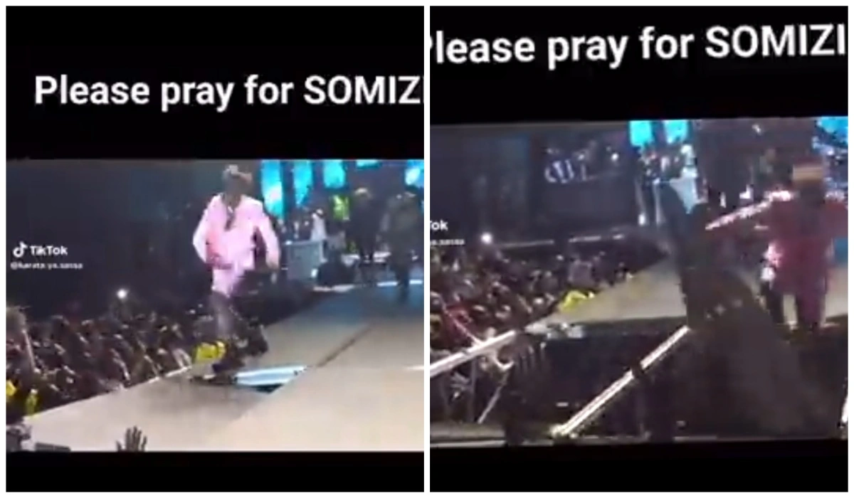 Video of Somizi Mhlongo's Lookalike Falling off Stage During Performance Leaves Mzansi in Laughter
