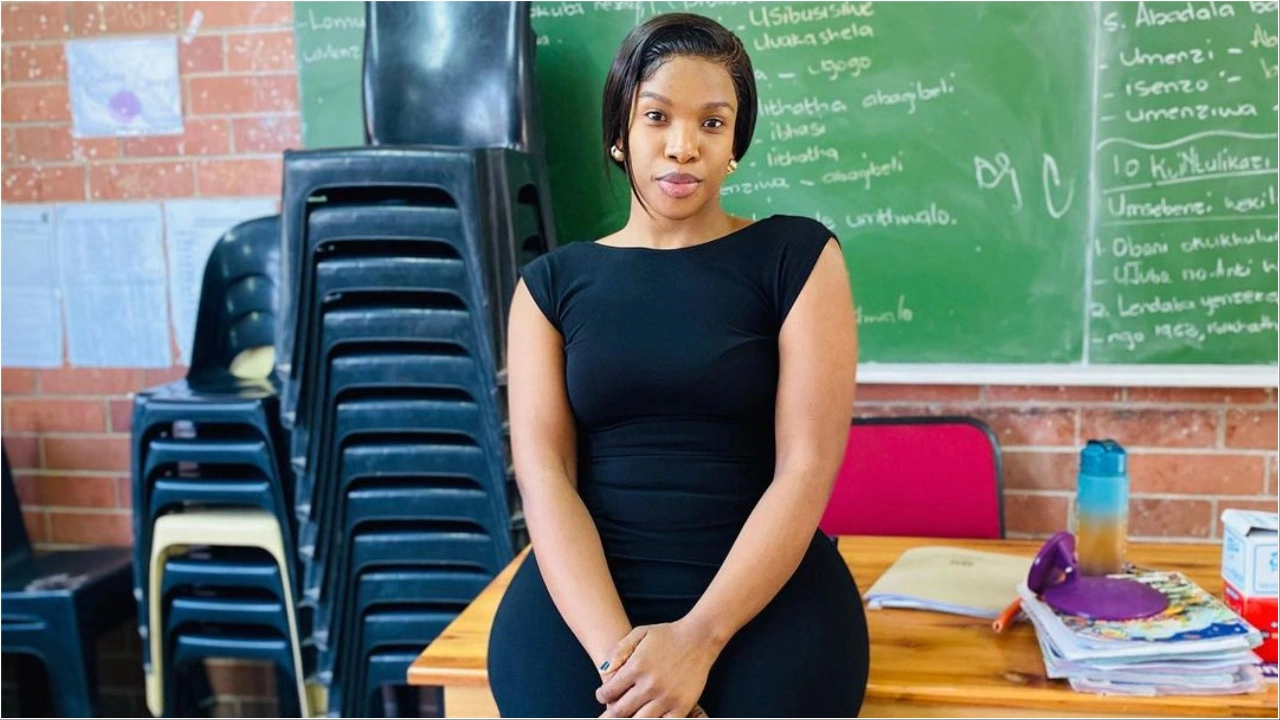 curvy South African teacher