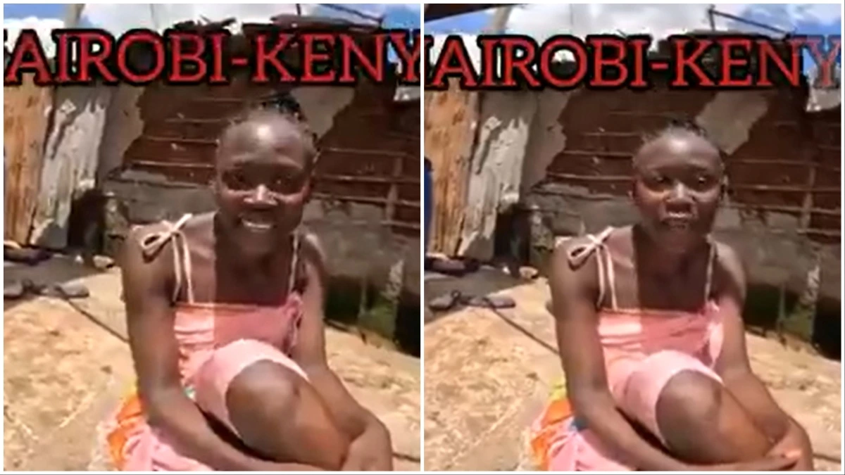 Kenyan Woman Bathing